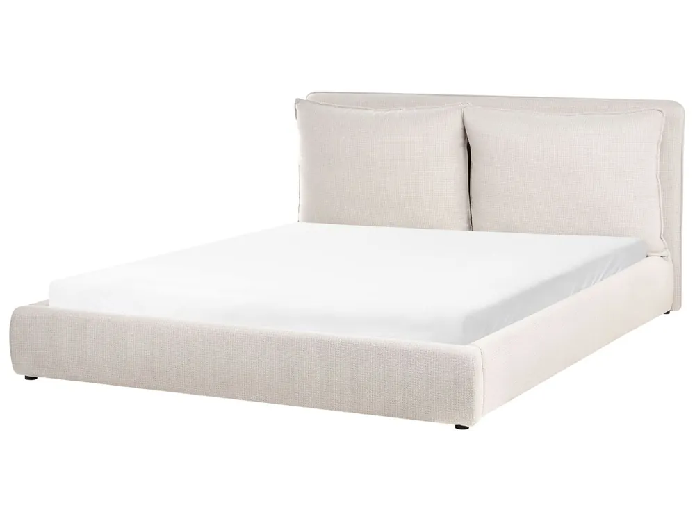 Cama Tela BAJONNA 180 x 200 cm Beige - Descanso