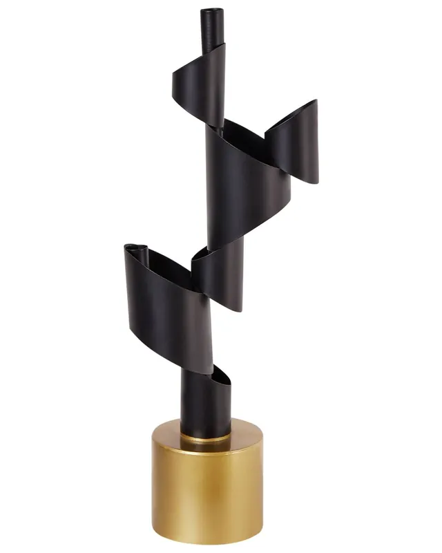 Candelero AMILLY Metal 51 cm Negro - Decoración
