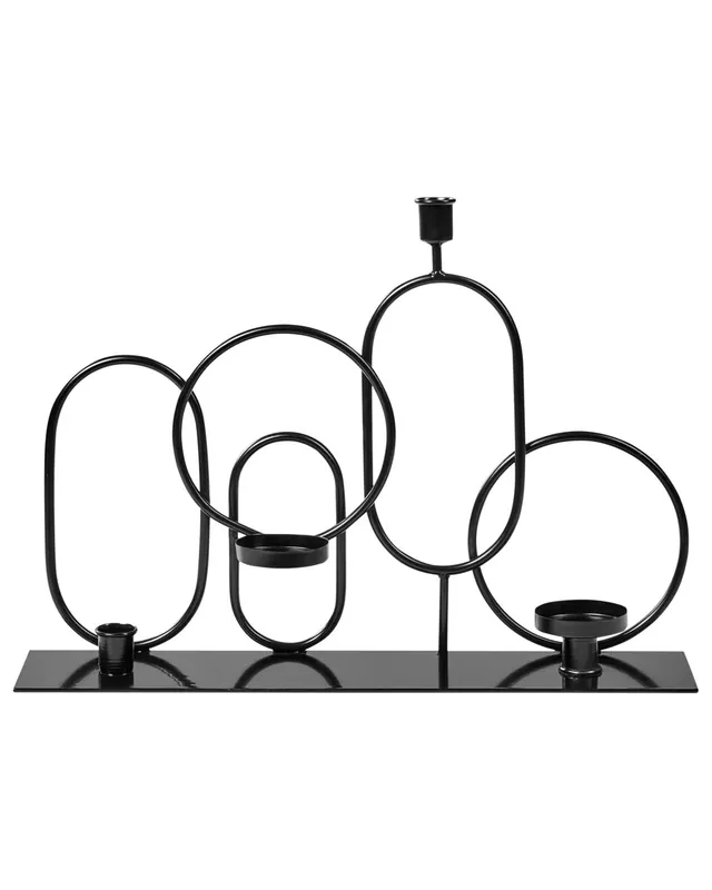 Candelero COBH Metal 30 cm Negro - Decoración