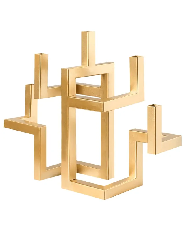Candelero RAPOSO Metal 30 cm Dorado - Decoración