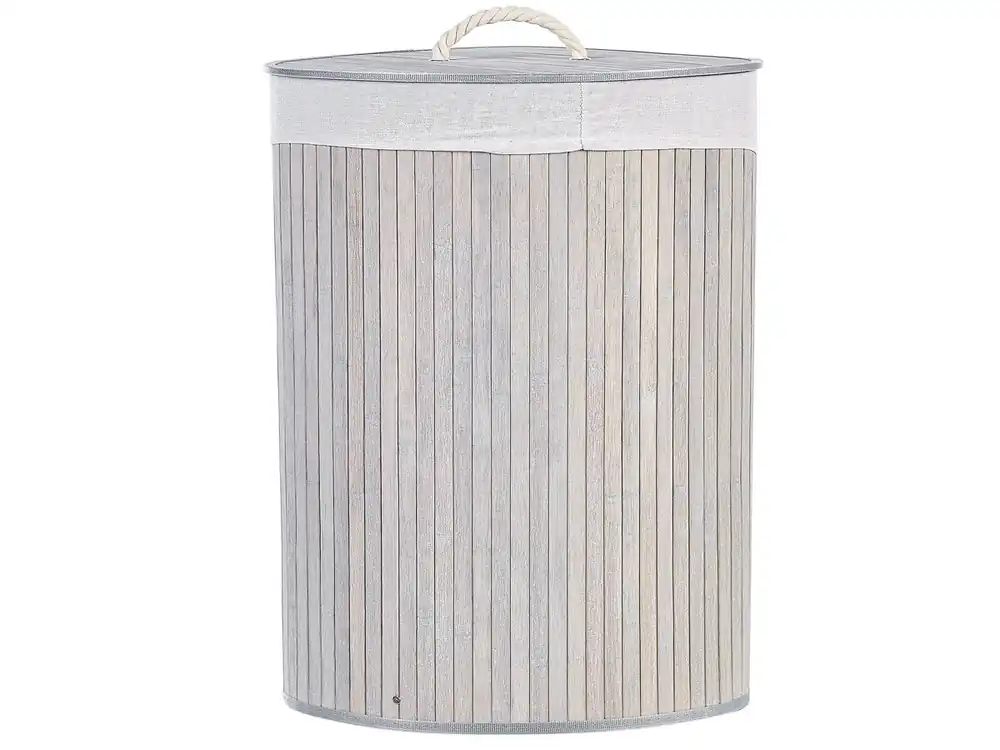 Cesta MATARA Madera de bambú Gris claro - Baño