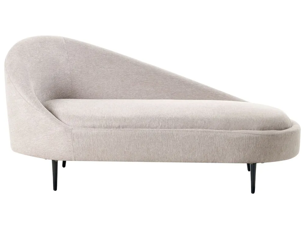 Chaise longue izquierdo VALREAS Tela Gris pardo - Sofás sillones puffs