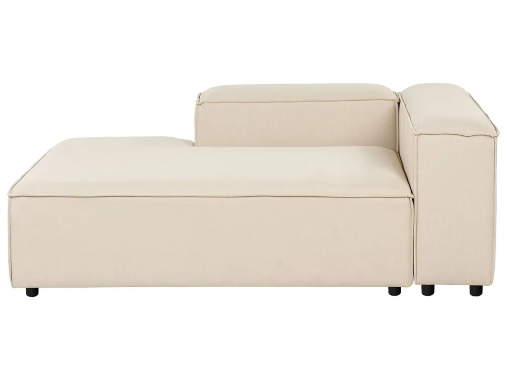Chaise longue derecho ARDAL Tela Beige - Sofás sillones puffs