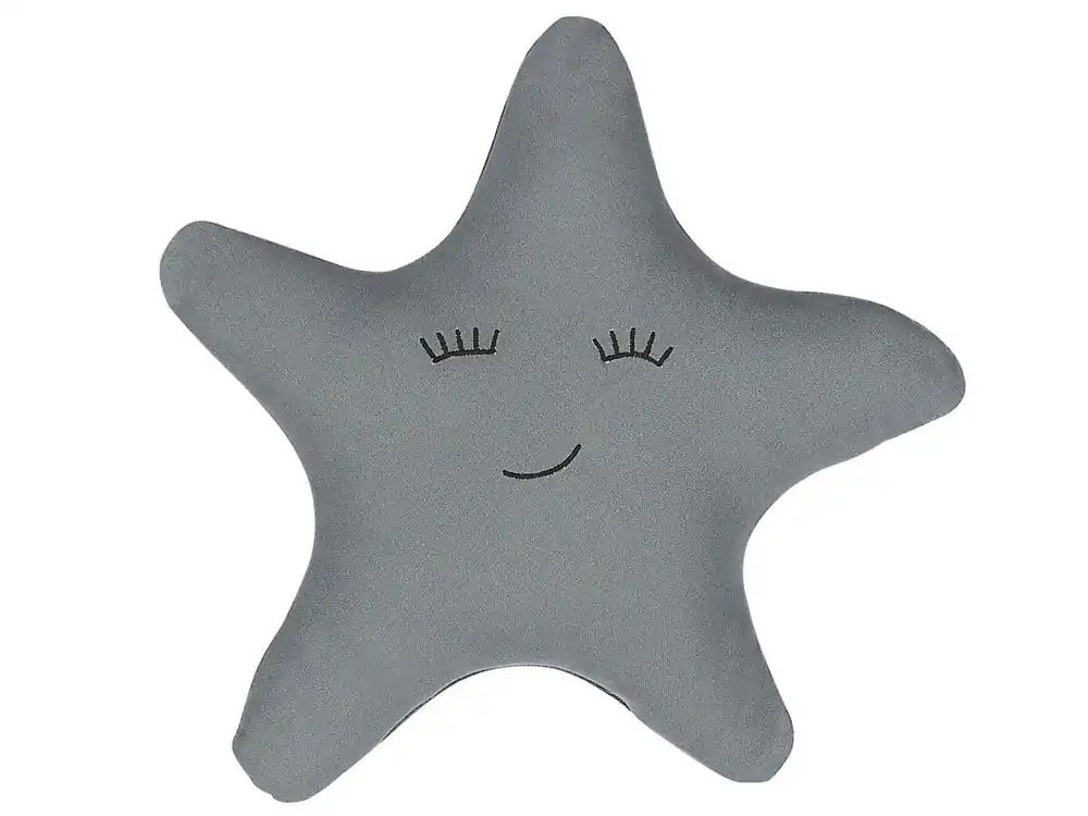 Cojín decorativo BHOPAL Algodón 40 x 40 cm Gris Estrella - Textil