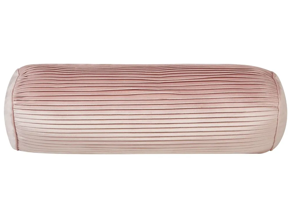 Cojín decorativo JONQUIL Terciopelo 22 x 60 cm Rosa Liso - Textil