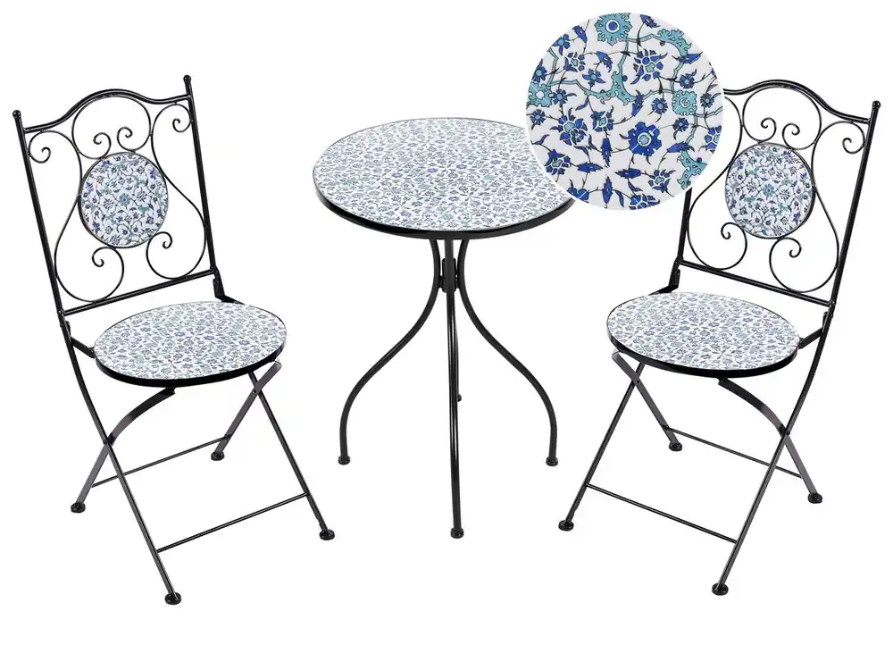 Conjunto de balcón plegable CHAPECO Metal Negro - Jardín