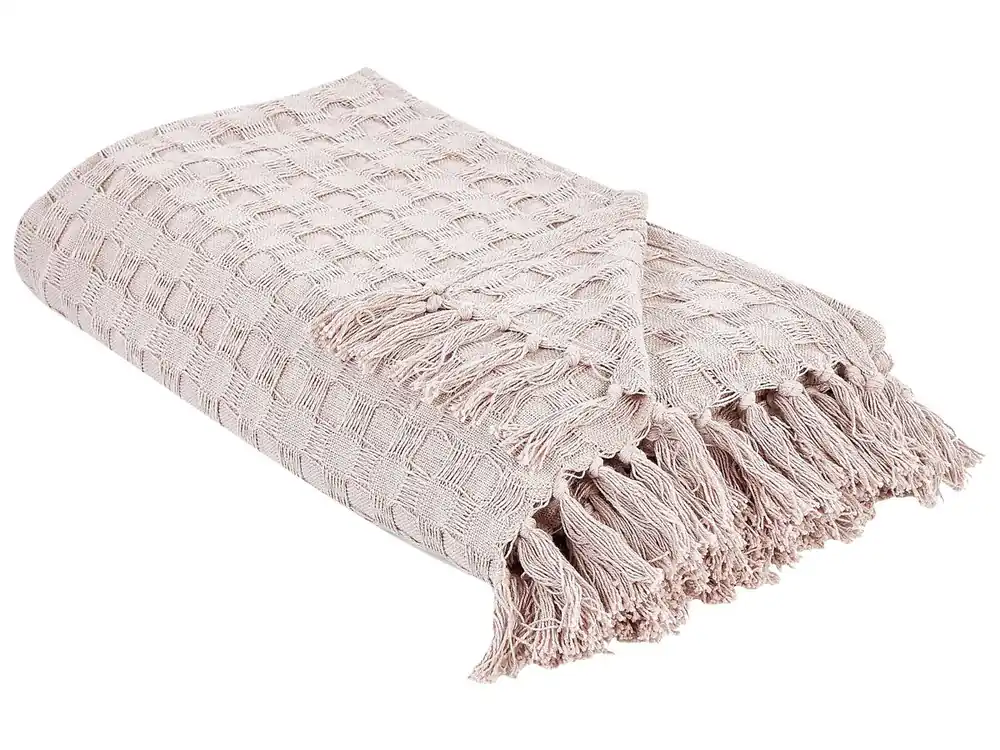 Colcha BERE Algodón 150 x 200 cm Rosa pastel - Textil