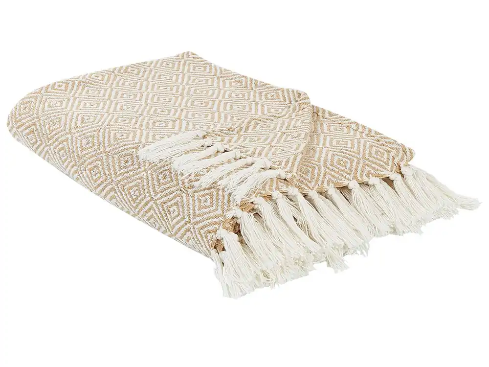 Colcha TOUTLI Algodón 200 x 220 cm Beige - Textil