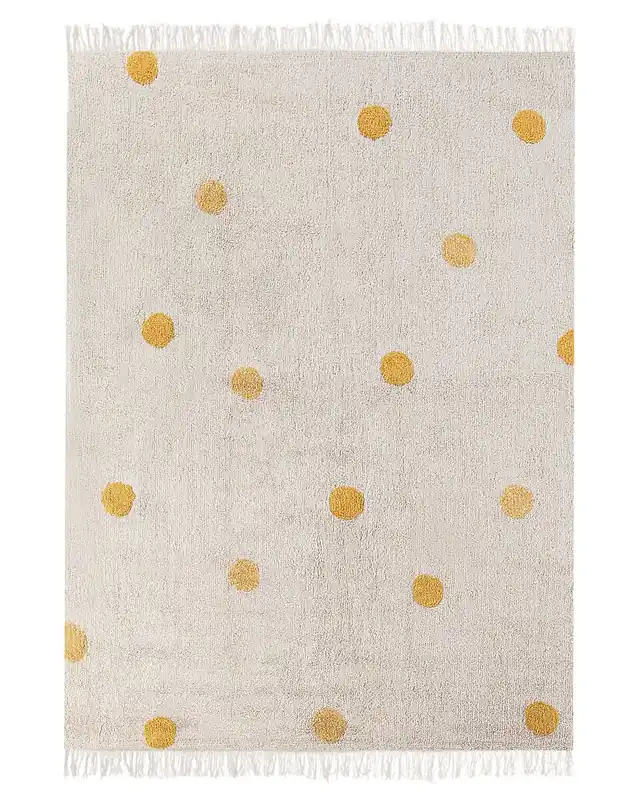 Alfombra para niños DARDERE Amarillo 140 x 200 cm Algodón - Textil