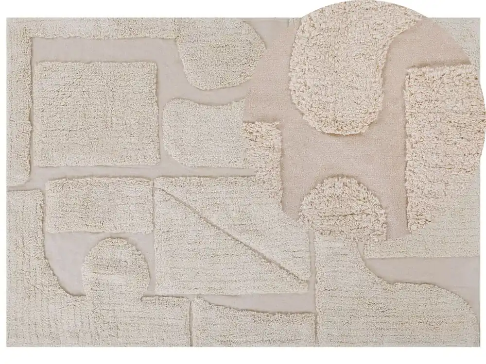 Alfombra DIYADIN Beige 160 x 230 cm Algodón - Textil