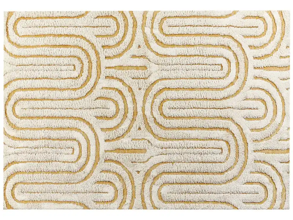 Alfombra PERAI Amarillo 160 x 230 cm Algodón - Textil
