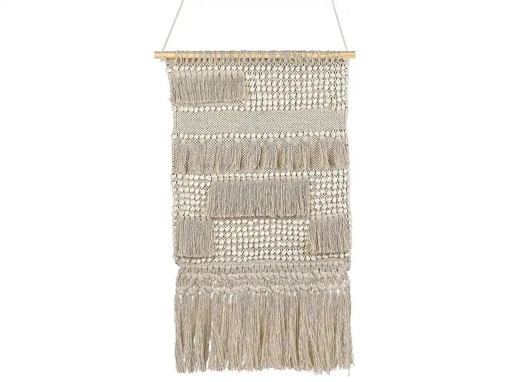 Decoración de pared de tela GUJRAT Algodón 102 cm Beige