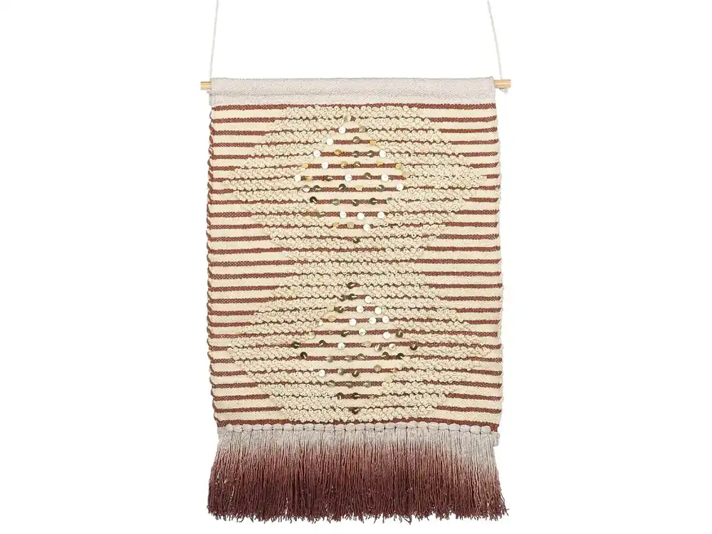 Decoración de pared de tela SABO Algodón 75 cm Beige