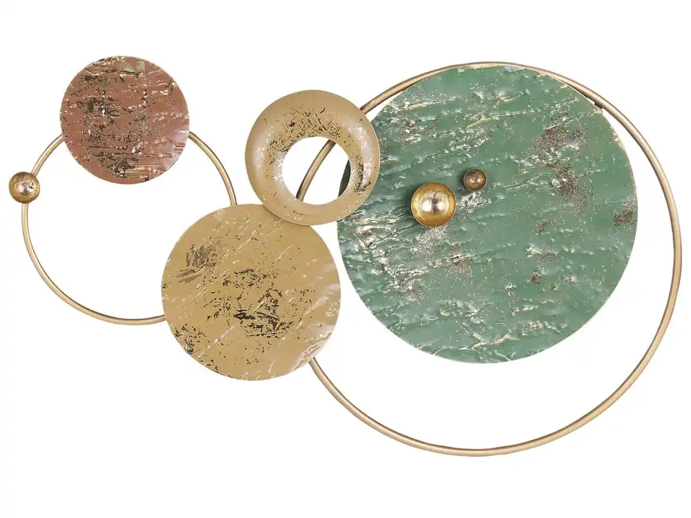 Decoración de pared HELIUM Metal 45 cm Dorado
