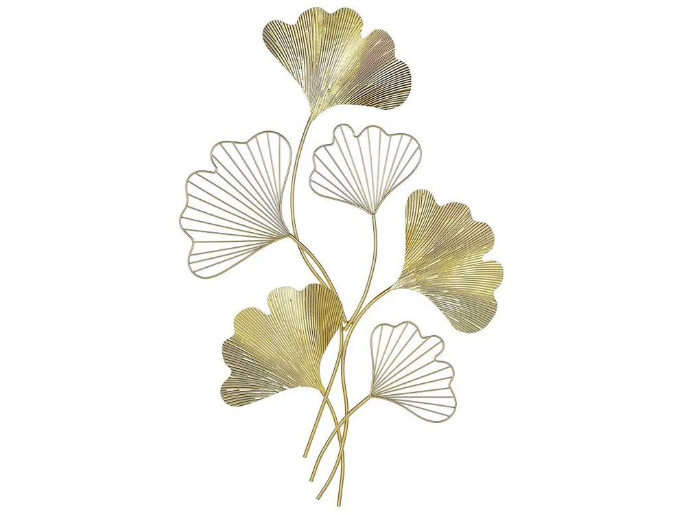 Decoración de pared Flor INDIUM Metal 79 cm Dorado