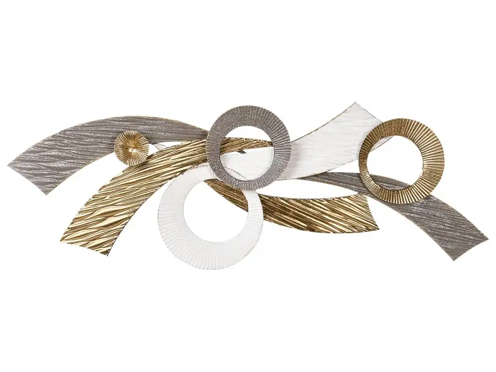 Decoración de pared TIMAHOE Metal 31 cm Dorado