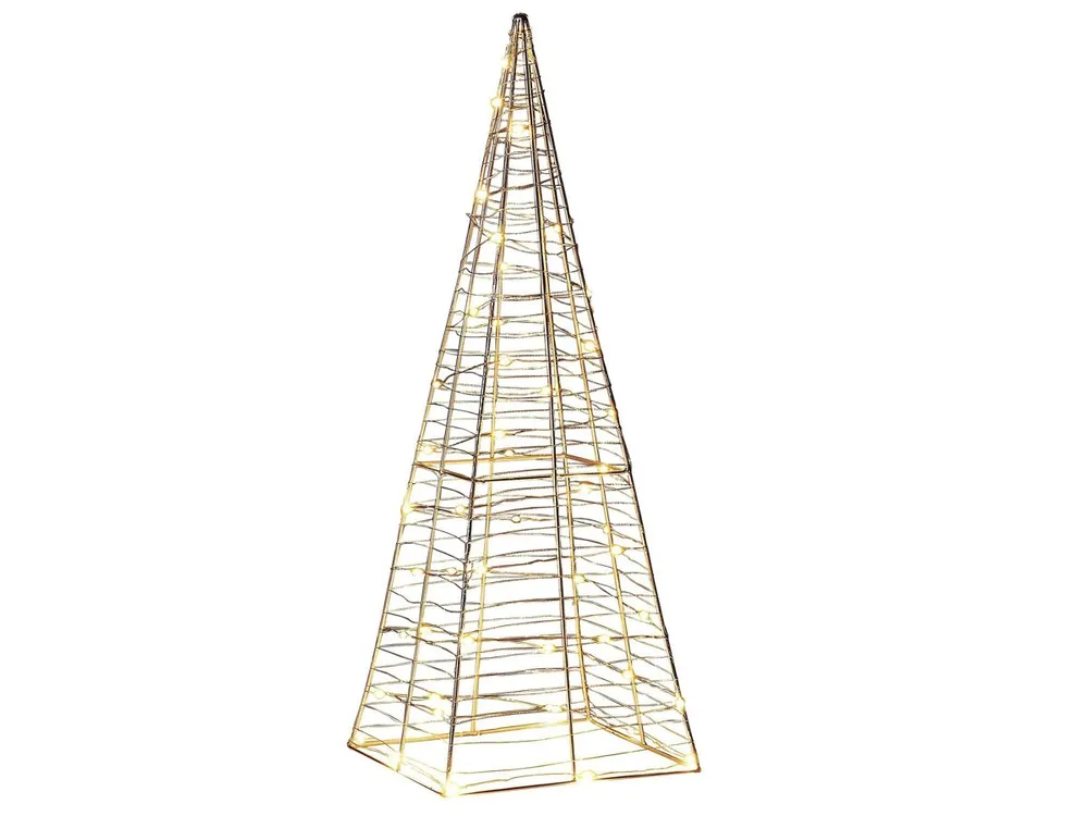 Decoración LED plateado 60 cm PUKSALA