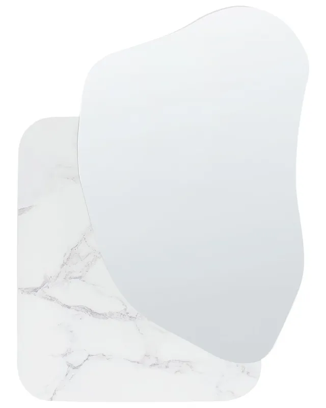 Espejo ARVERT 60 cm 80 cm Mármol blanco - Decoración