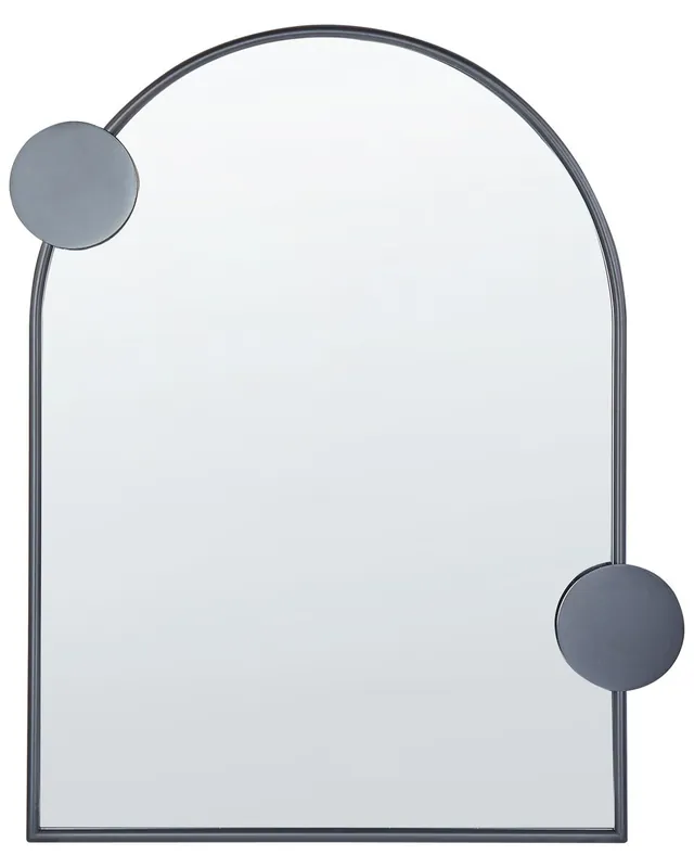 Espejo AULON 69 cm 80 cm Metal Negro - Decoración