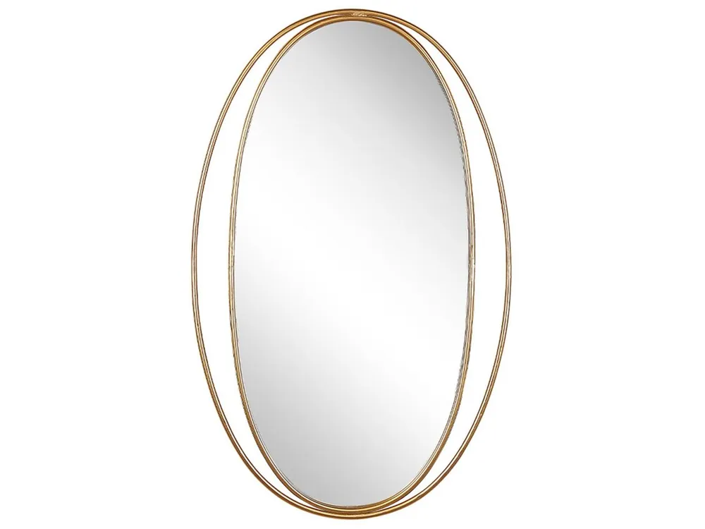 Espejo BESSON 55 cm 90 cm Metal Dorado - Decoración