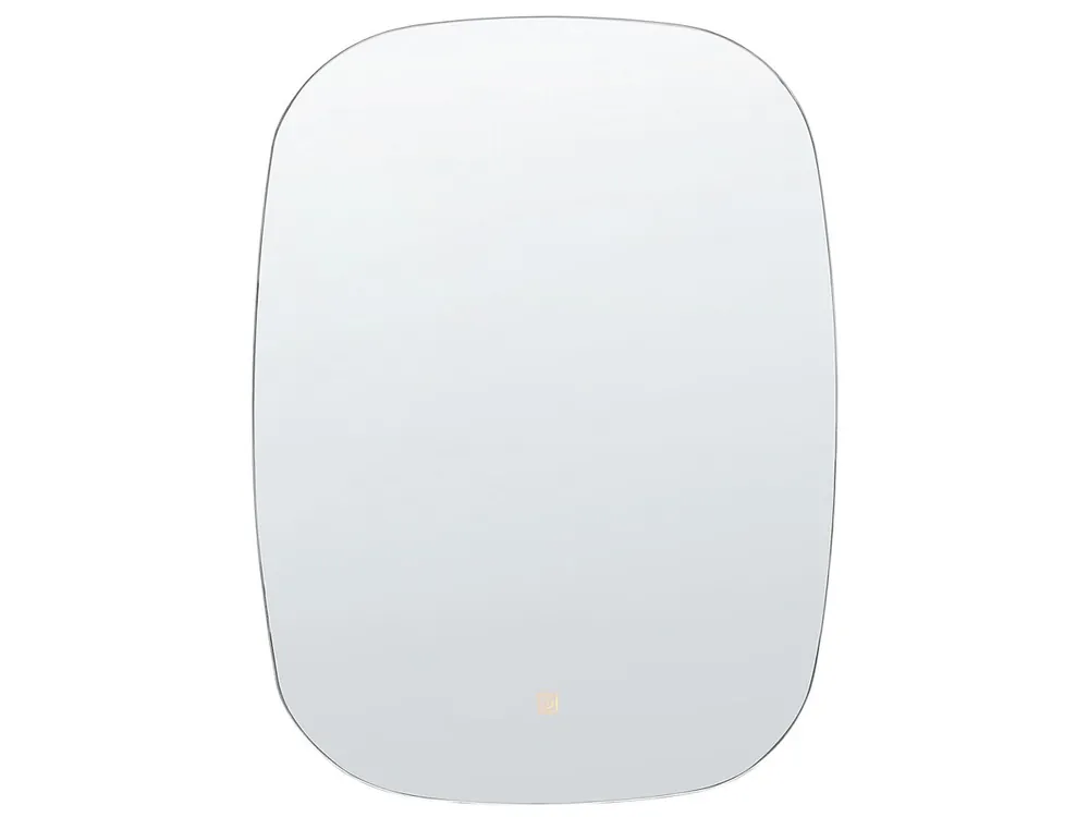 Espejo LED de baño BERGERAC 58 cm 78 cm Plateado