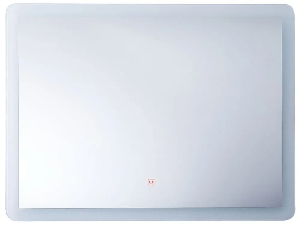 Espejo LED de baño CORROY 80 cm 60 cm Plateado