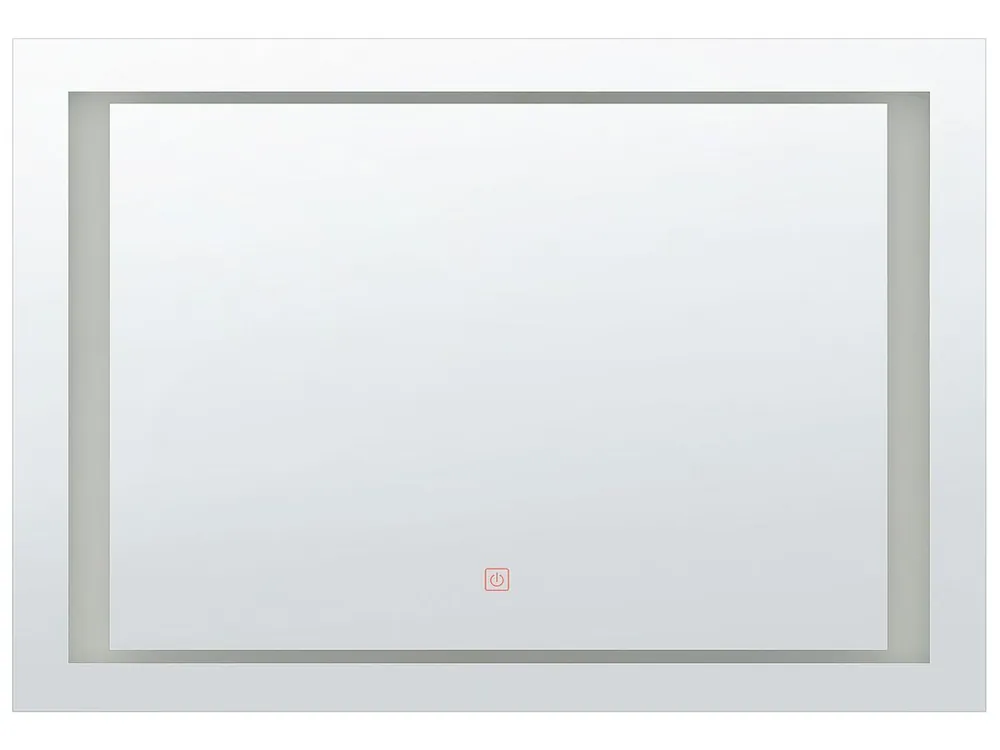 Espejo LED de baño EYRE 80 cm 60 cm Plateado