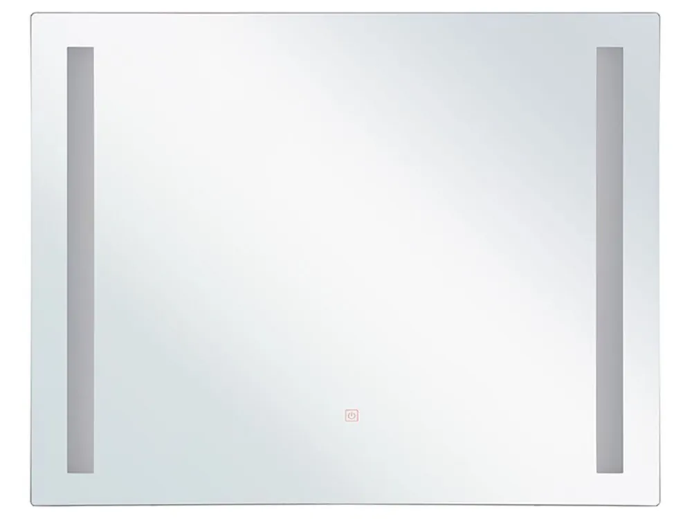 Espejo LED de baño LIRAC 70 cm 60 cm Plateado