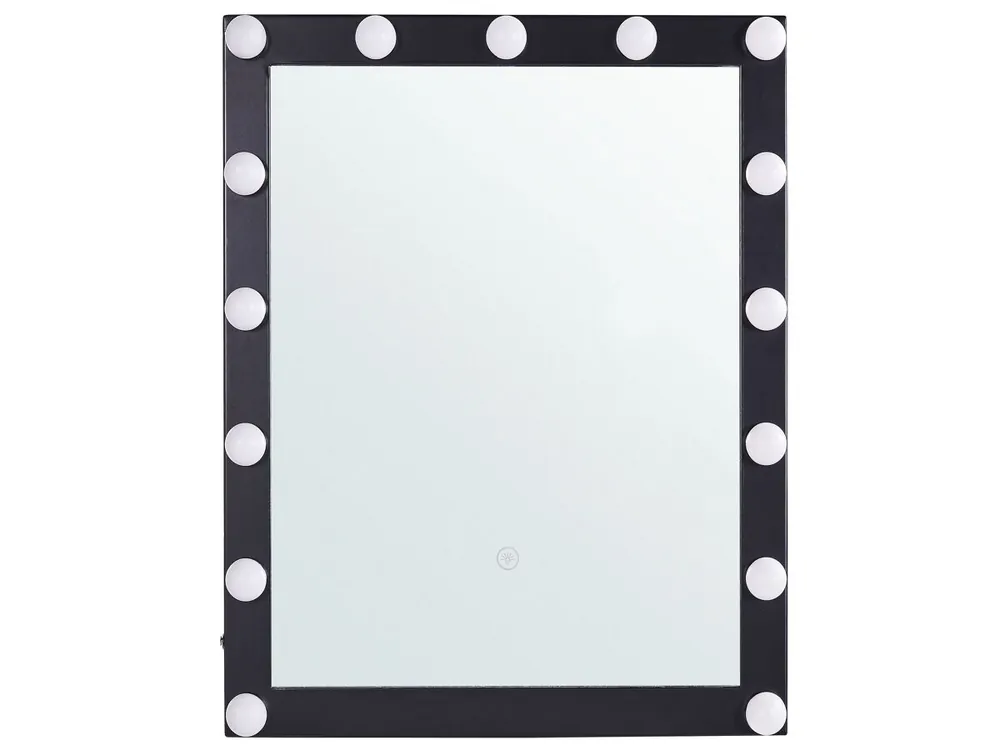Espejo LED de baño ODENAS 50 cm 60 cm Negro