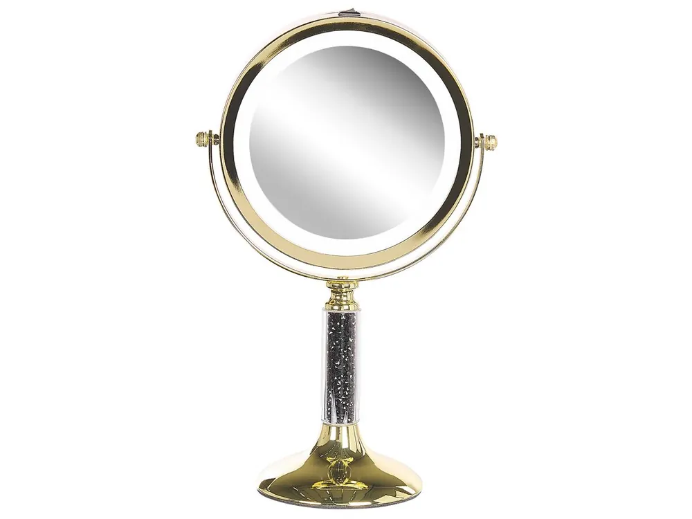 Espejo de maquillaje LED BAIXAS Dorado - Baño