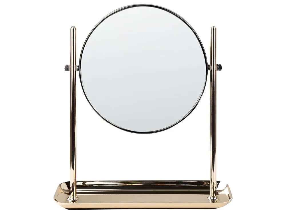 Espejo de maquillaje FINISTERE Dorado - Baño