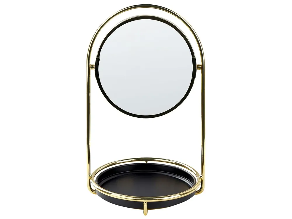 Espejo de maquillaje INDRE Dorado - Baño