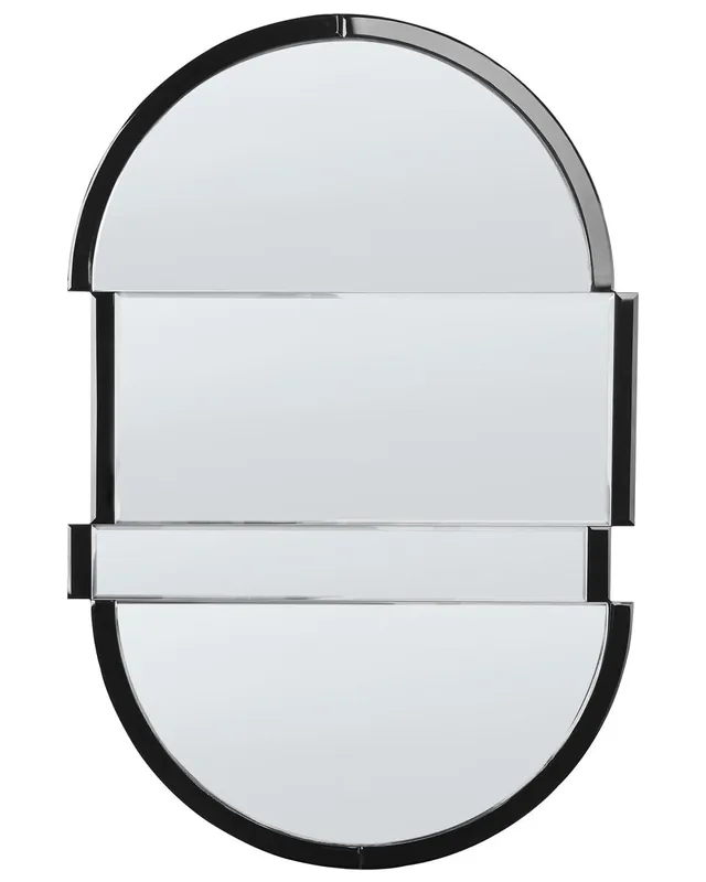 Espejo MICHERY 60 cm 90 cm Negro - Decoración