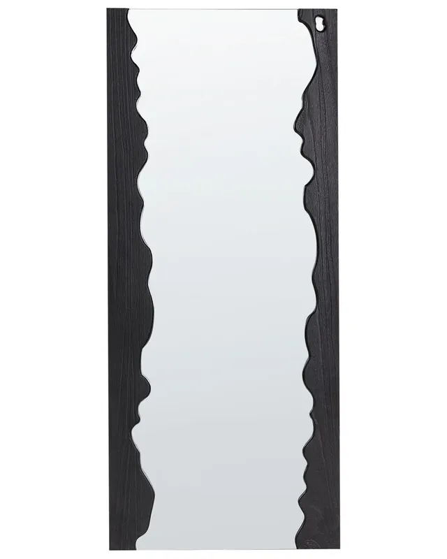 Espejo SAULLCET 75 cm 175 cm Madera de paulownia Negro - Decoración