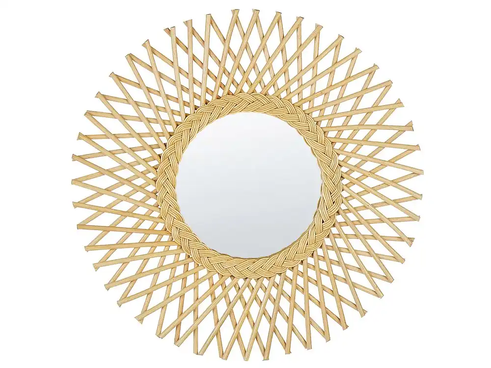 Espejo TAGOLU 60 cm 60 cm Ratán Natural - Decoración