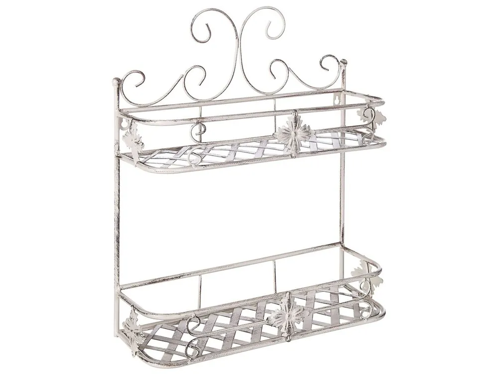 Estantería de pared MARAYES Metal Blanco - Baño