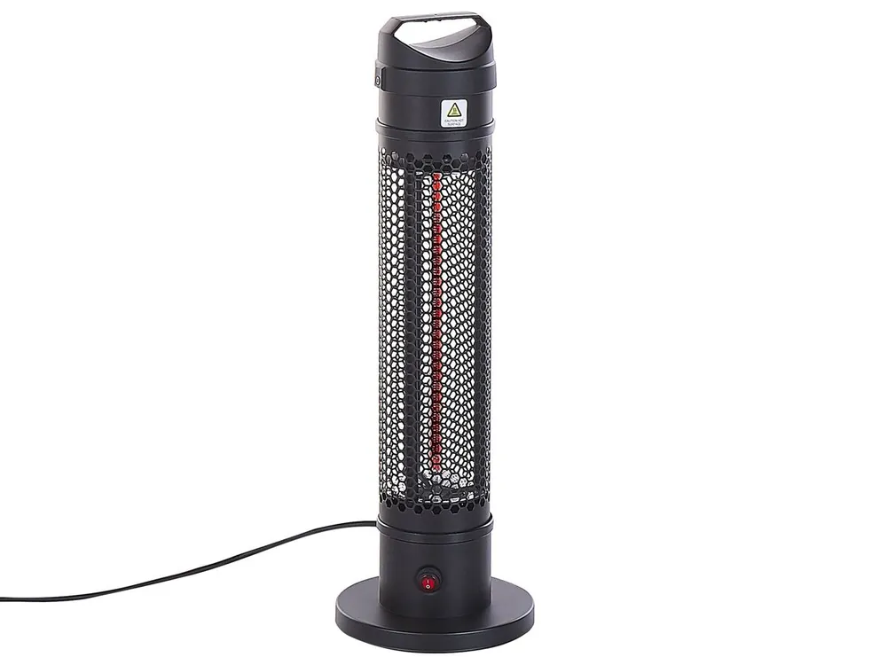 Estufa de infrarrojos de pie para exterior KRAKATOA 1000 W Negro - Jardín