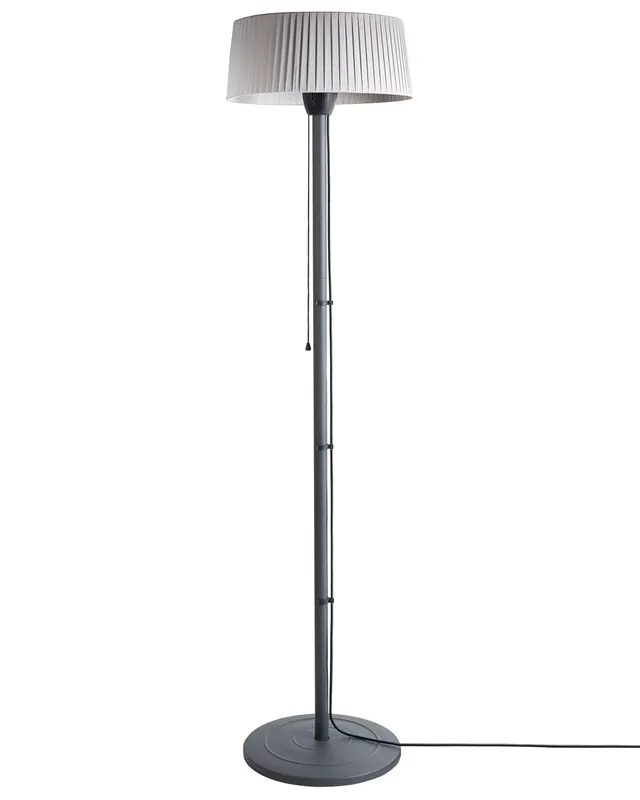 Estufa de infrarrojos de pie para exterior VARAZZE 1500 W Gris - Jardín