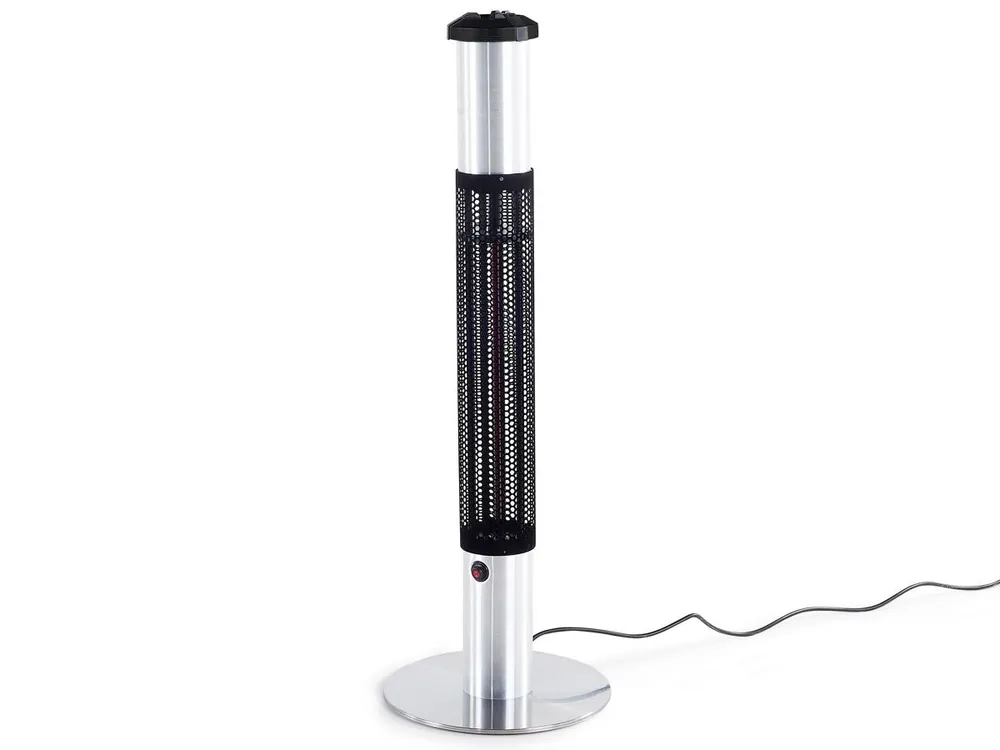 Estufa de infrarrojos de pie para exterior VEZUVIO 1500 W Negro - Jardín