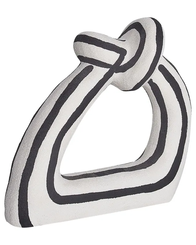Figura decorativa ZANDER Gres Negro/Blanco - Decoración