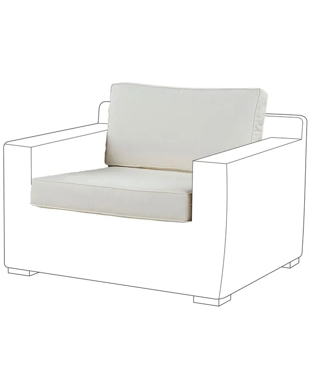 Conjunto de fundas de cojín de exterior ARDEA Blanco - Jardín