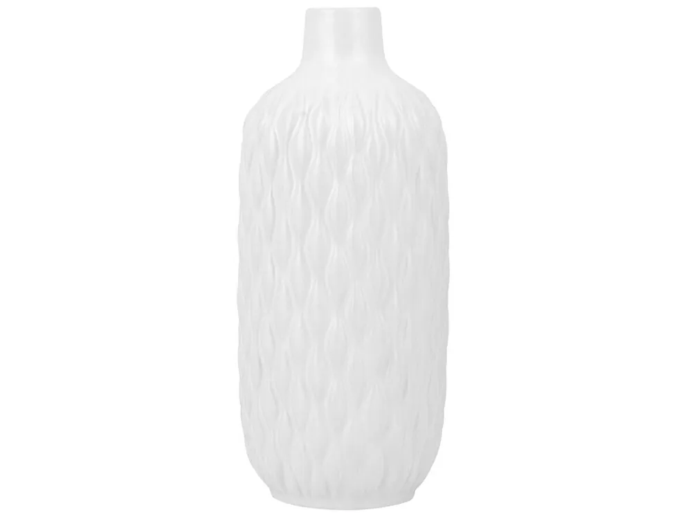 Jarrón decorativo EMAR Gres 31 cm Blanco - Decoración
