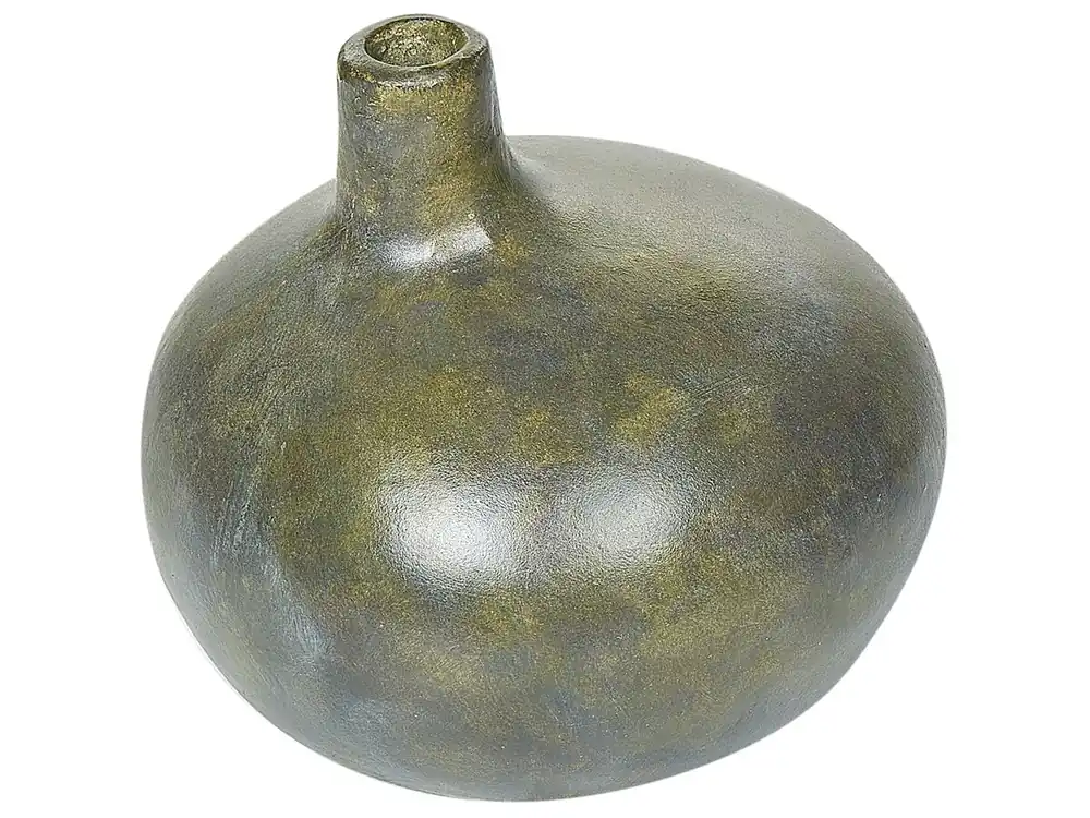 Jarrón decorativo KLANG Cerámica 18 cm Gris - Decoración