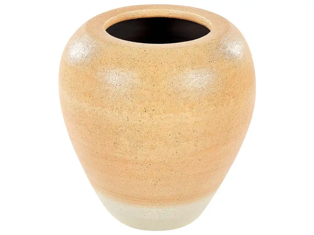 Jarrón decorativo SKIONE Cerámica 34 cm Marrón claro - Decoración