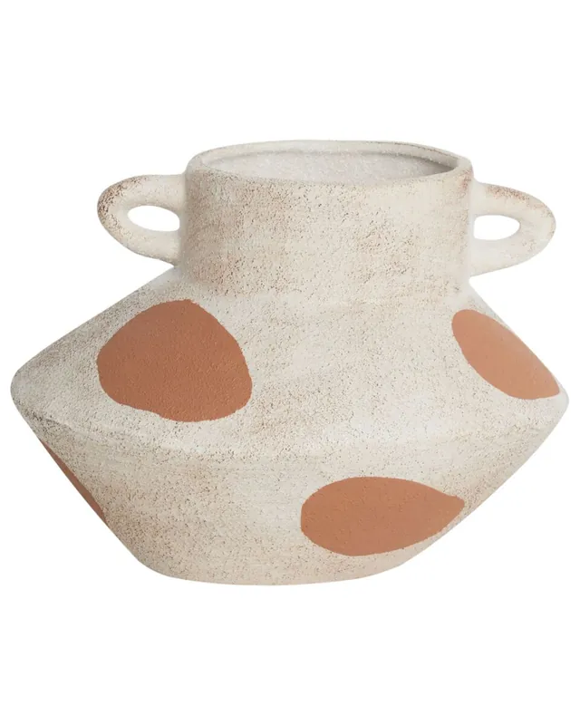 Jarrón para flores ALOSIDAE Gres 19 cm Beige claro - Decoración