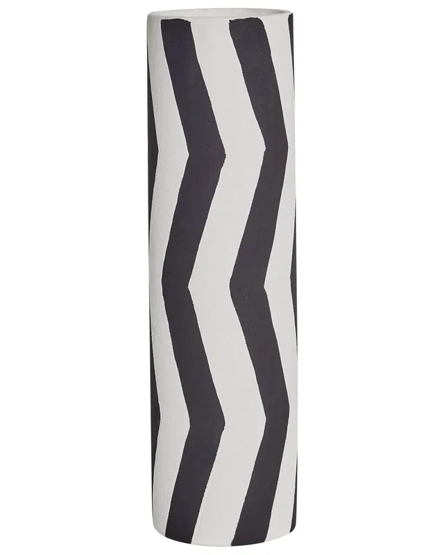 Jarrón para flores GOBY Gres 40 cm Blanco - Decoración