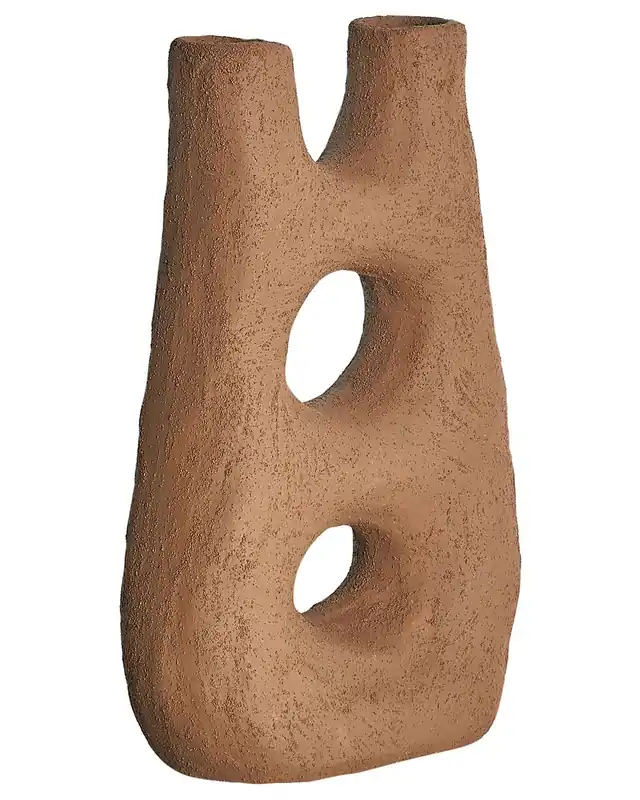 Jarrón para flores UARU Gres 27 cm Marrón - Decoración