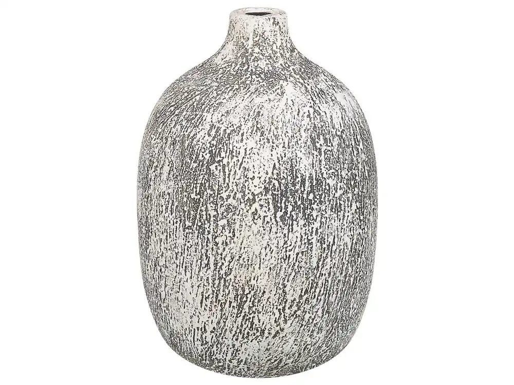 Jarrón para flores VIGO Cerámica 36 cm Gris - Decoración