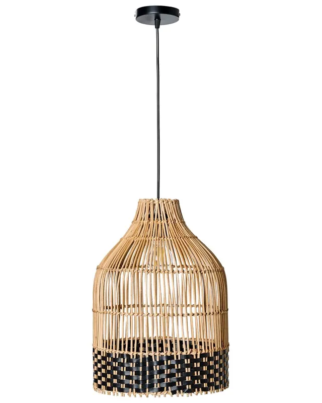 Lámpara colgante GILO Ratán Natural - Decoración