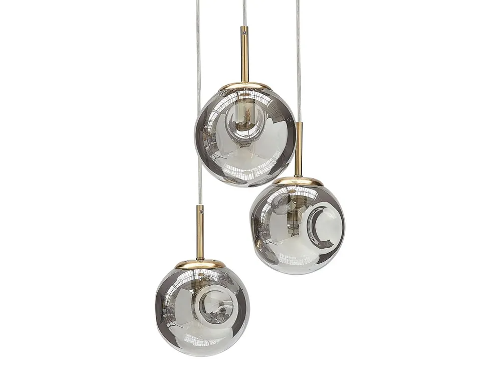 Lámpara colgante RALFES Vidrio Latón - Decoración